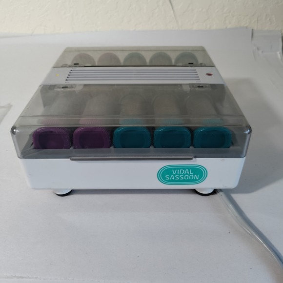 Vidal Sassoon Model VS371 10 Flocked Hot Hair Hairsetter Rollers